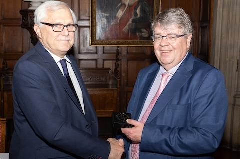 Prof Anthony Lavers receives the President's Medal